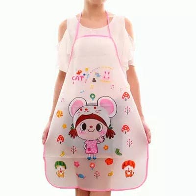Lovely Cartoon Apron, Sleeveless Waterproof Anti-Oil Apron, Kitchen Cooking Waist Bib Lovely Cartoon Apron, Sleeveless Waterproof Anti-Oil Apron, Kitchen Cooking Waist Bib